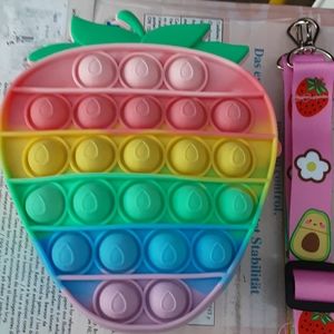 Strawberry Mini Pop Fidget Purse